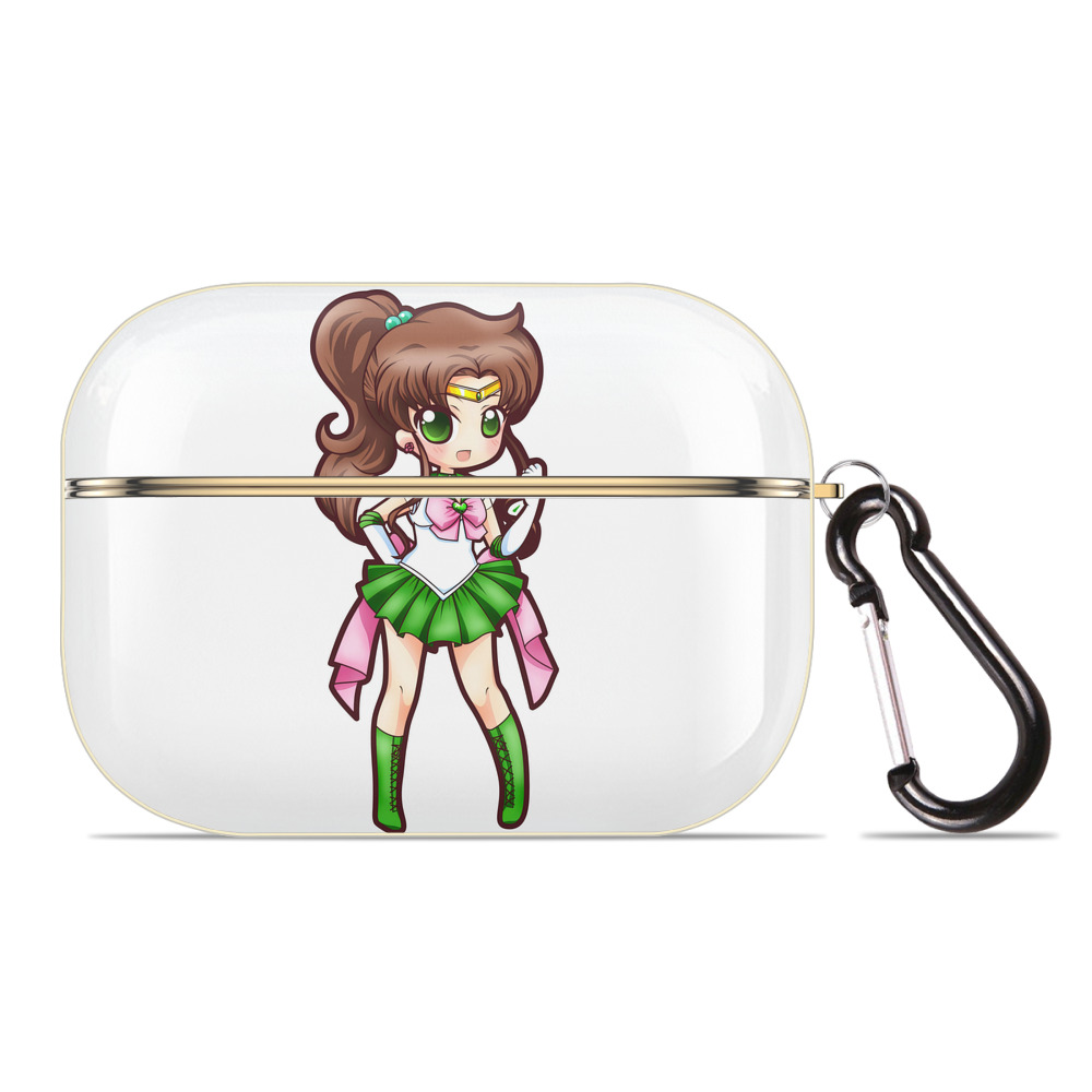 （画像用） 美少女戦士セーラームーン 木野 まこと きの まこと Sailor Moon Kino Makoto （セーラージュピター；Sailor Jupiter） 【AirPods Pro用】ハードシェル保護ケース｜耐衝撃・防指紋・カラビナ付き商品仕様