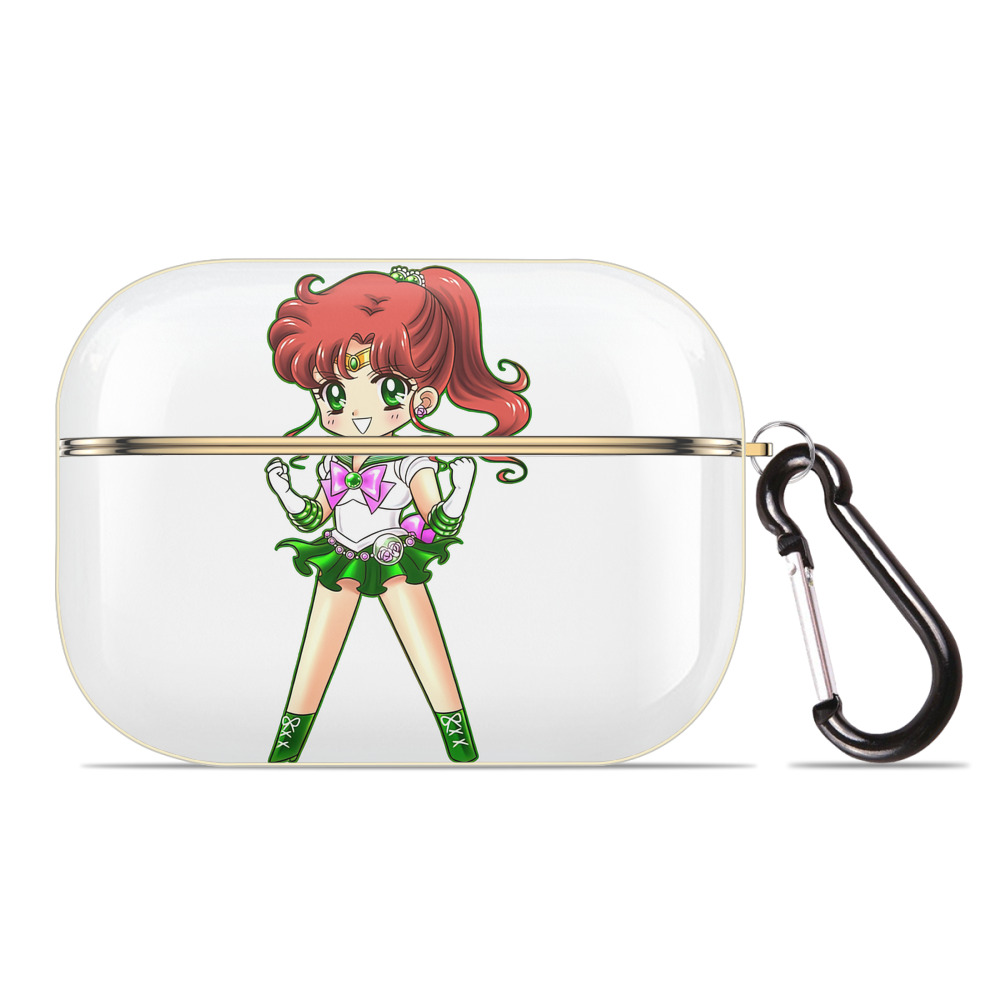 （画像用） 美少女戦士セーラームーン 木野 まこと きの まこと Sailor Moon Kino Makoto （セーラージュピター；Sailor Jupiter） 【AirPods Pro用】ハードシェル保護ケース｜耐衝撃・防指紋・カラビナ付き商品仕様