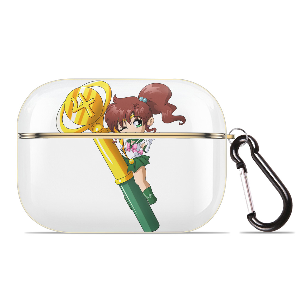 （画像用） 美少女戦士セーラームーン 木野 まこと きの まこと Sailor Moon Kino Makoto （セーラージュピター；Sailor Jupiter） 【AirPods Pro用】ハードシェル保護ケース｜耐衝撃・防指紋・カラビナ付き商品仕様