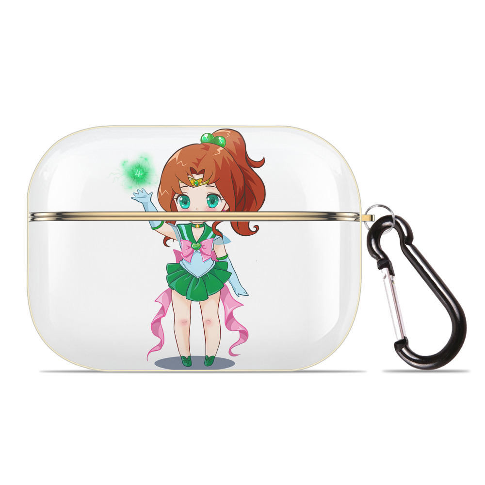（画像用） 美少女戦士セーラームーン 木野 まこと きの まこと Sailor Moon Kino Makoto （セーラージュピター；Sailor Jupiter） 【AirPods Pro用】ハードシェル保護ケース｜耐衝撃・防指紋・カラビナ付き商品仕様