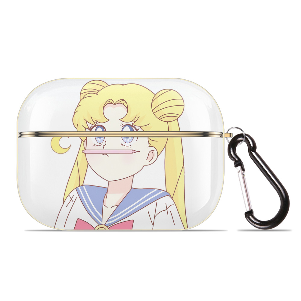 （画像用） 美少女戦士セーラームーン 愛野 美奈子 あいの みなこ Sailor Moon Aino Minako 【AirPods Pro用】ハードシェル保護ケース｜耐衝撃・防指紋・カラビナ付き商品仕様