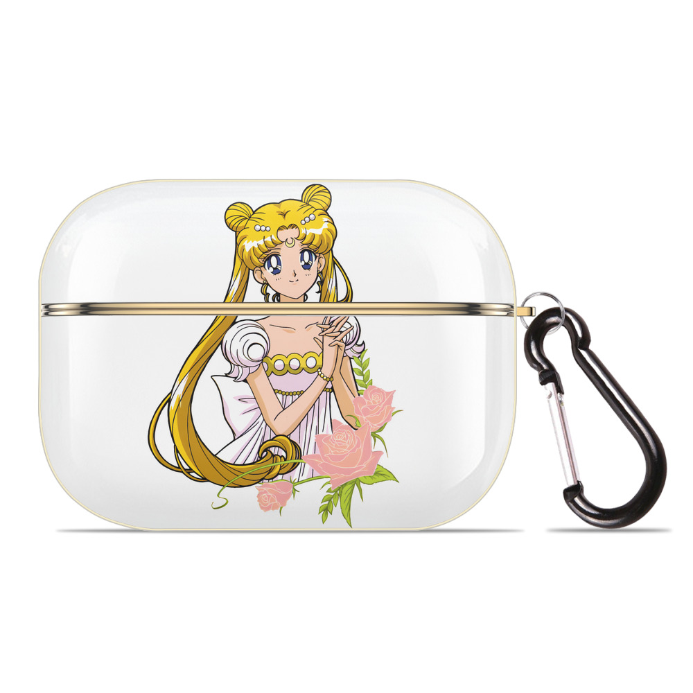 （画像用） 美少女戦士セーラームーン 愛野 美奈子 あいの みなこ Sailor Moon Aino Minako 【AirPods Pro用】ハードシェル保護ケース｜耐衝撃・防指紋・カラビナ付き商品仕様