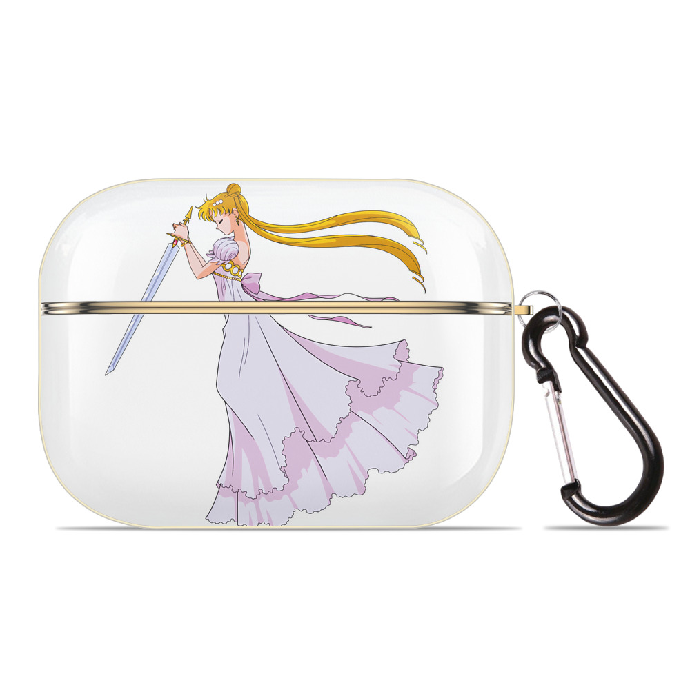 （画像用） 美少女戦士セーラームーン 愛野 美奈子 あいの みなこ Sailor Moon Aino Minako 【AirPods Pro用】ハードシェル保護ケース｜耐衝撃・防指紋・カラビナ付き商品仕様