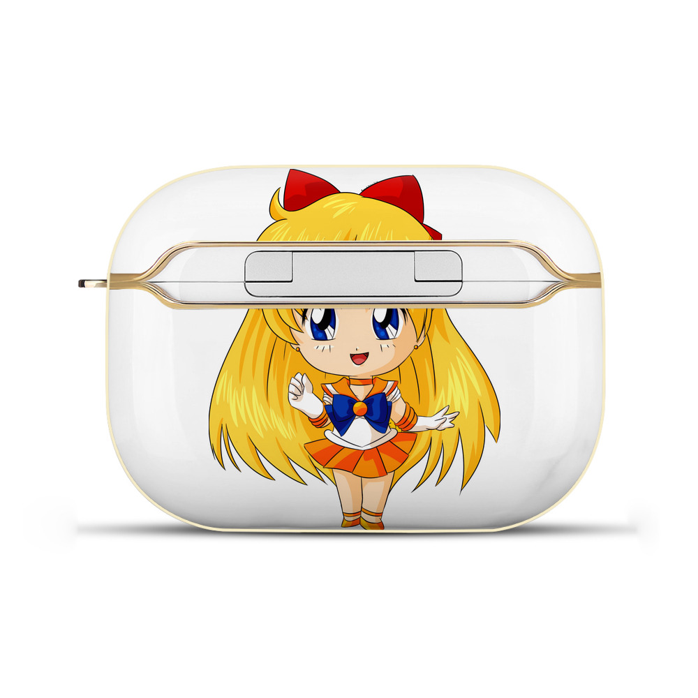 （画像用） 美少女戦士セーラームーン 愛野 美奈子 あいの みなこ Sailor Moon Aino Minako 【AirPods Pro用】ハードシェル保護ケース｜耐衝撃・防指紋・カラビナ付き商品仕様
