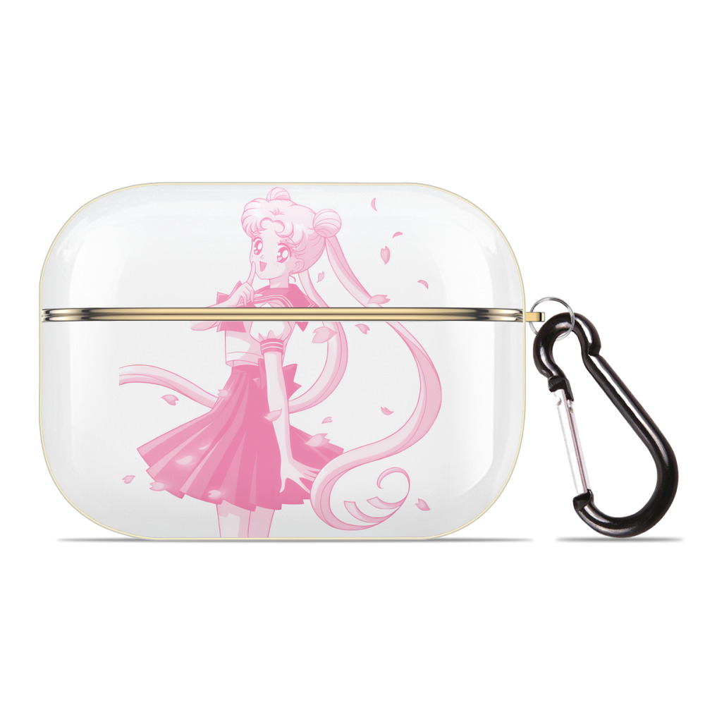 （画像用） 美少女戦士セーラームーン 愛野 美奈子 あいの みなこ Sailor Moon Aino Minako 【AirPods Pro用】ハードシェル保護ケース｜耐衝撃・防指紋・カラビナ付き商品仕様