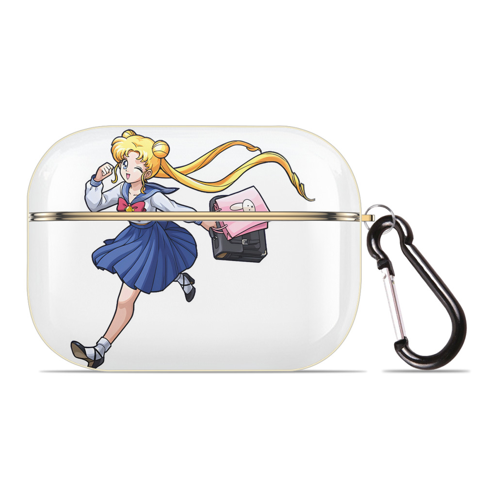 （画像用） 美少女戦士セーラームーン 愛野 美奈子 あいの みなこ Sailor Moon Aino Minako 【AirPods Pro用】ハードシェル保護ケース｜耐衝撃・防指紋・カラビナ付き商品仕様
