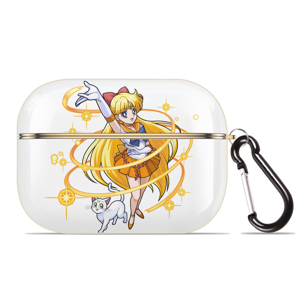 （画像用） 美少女戦士セーラームーン 愛野 美奈子 あいの みなこ Sailor Moon Aino Minako 【AirPods Pro用】ハードシェル保護ケース｜耐衝撃・防指紋・カラビナ付き商品仕様