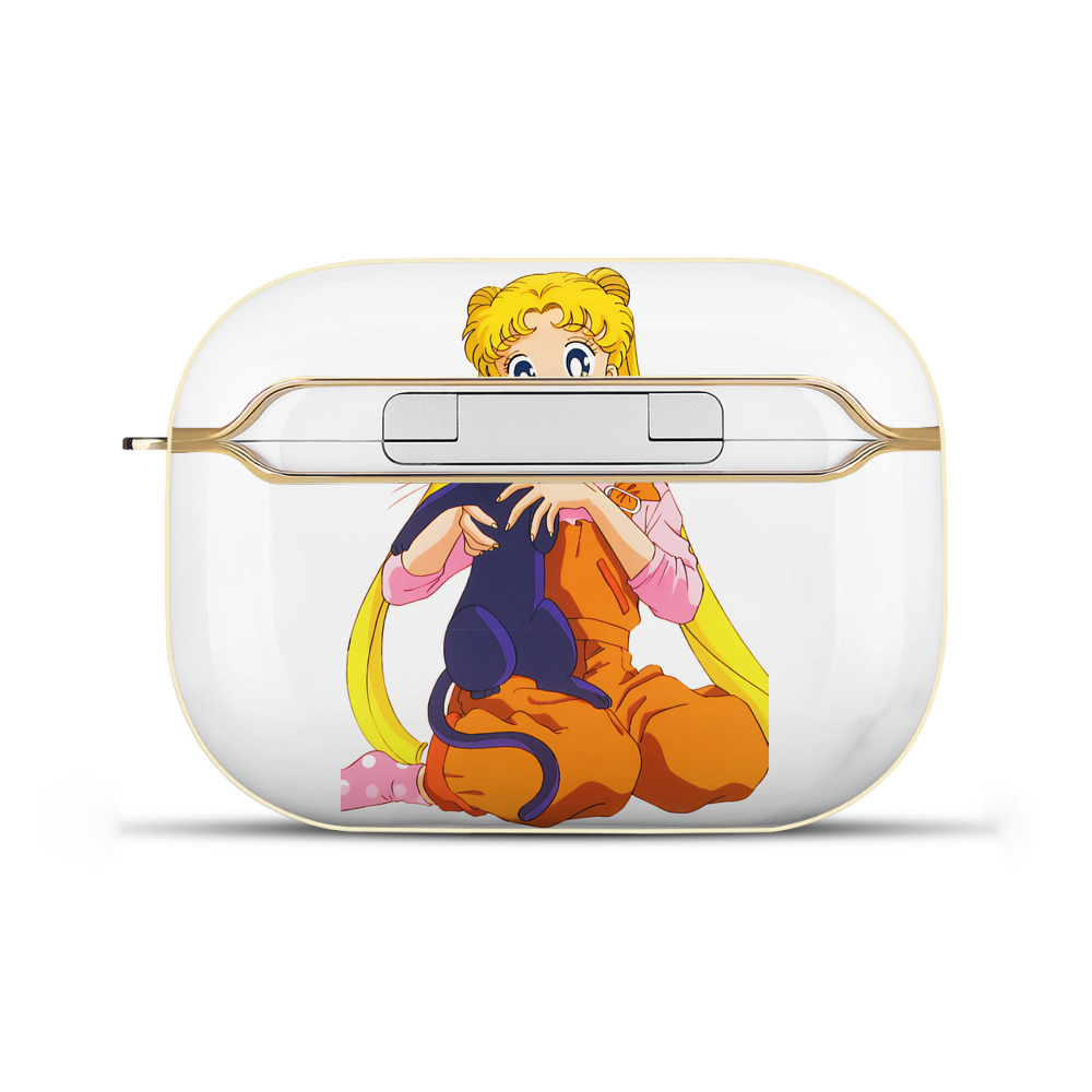 （画像用） 美少女戦士セーラームーン 愛野 美奈子 あいの みなこ Sailor Moon Aino Minako 【AirPods Pro用】ハードシェル保護ケース｜耐衝撃・防指紋・カラビナ付き商品仕様