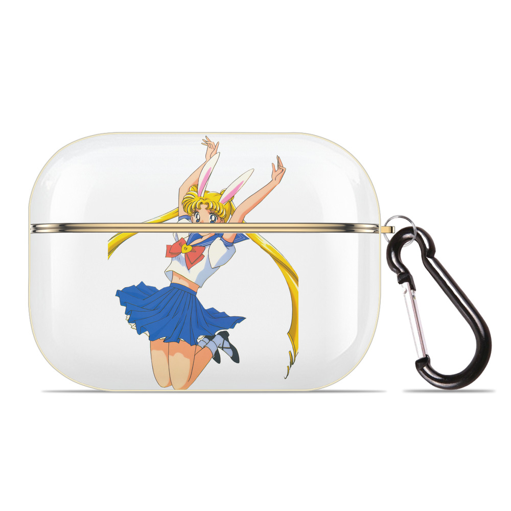 （画像用） 美少女戦士セーラームーン 愛野 美奈子 あいの みなこ Sailor Moon Aino Minako 【AirPods Pro用】ハードシェル保護ケース｜耐衝撃・防指紋・カラビナ付き商品仕様