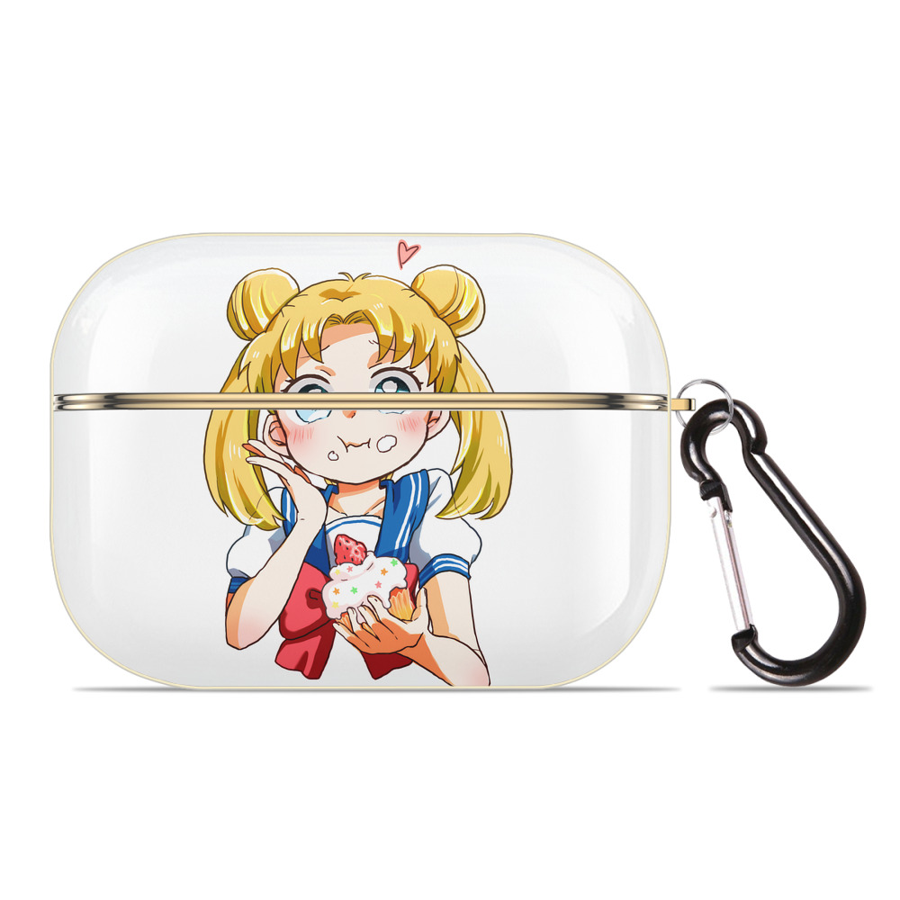 （画像用） 美少女戦士セーラームーン 愛野 美奈子 あいの みなこ Sailor Moon Aino Minako 【AirPods Pro用】ハードシェル保護ケース｜耐衝撃・防指紋・カラビナ付き商品仕様