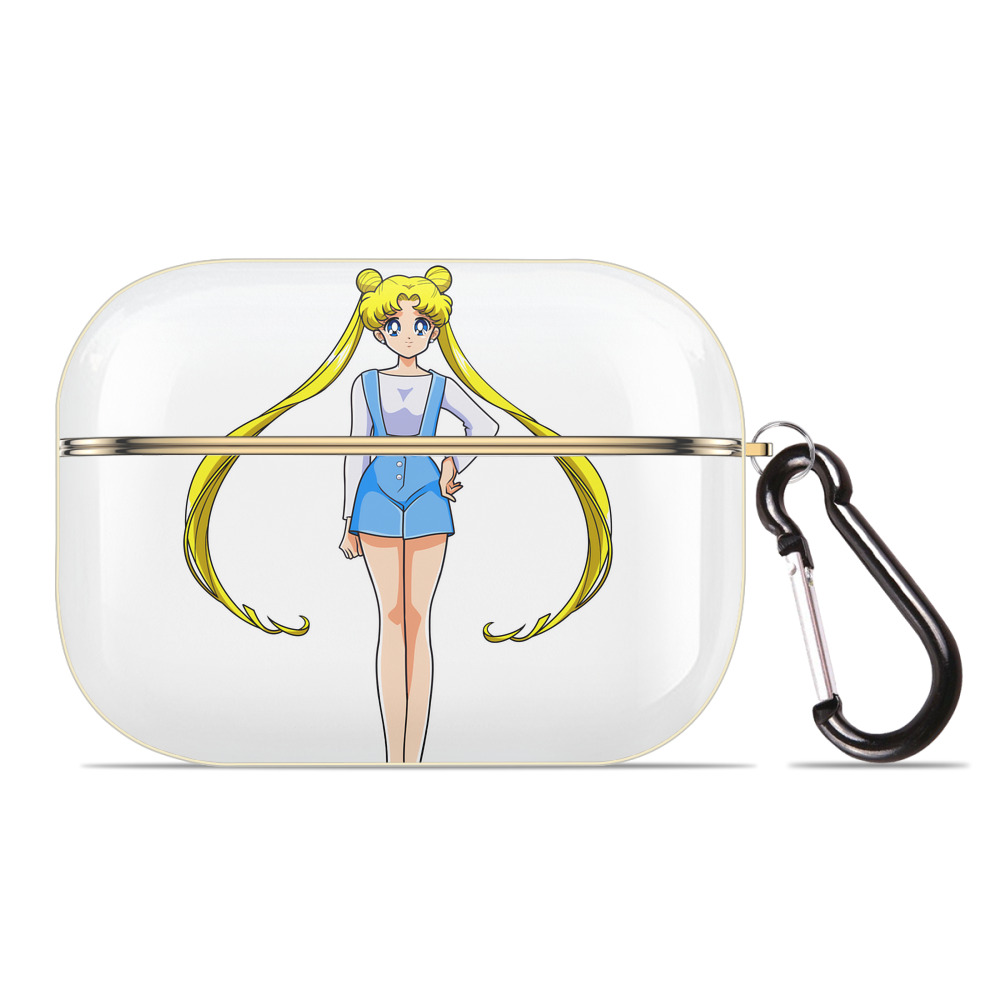 （画像用） 美少女戦士セーラームーン 愛野 美奈子 あいの みなこ Sailor Moon Aino Minako 【AirPods Pro用】ハードシェル保護ケース｜耐衝撃・防指紋・カラビナ付き商品仕様