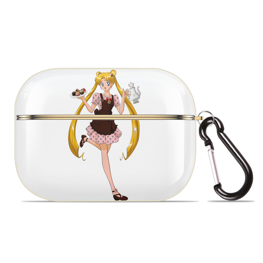 （画像用） 美少女戦士セーラームーン 愛野 美奈子 あいの みなこ Sailor Moon Aino Minako 【AirPods Pro用】ハードシェル保護ケース｜耐衝撃・防指紋・カラビナ付き商品仕様