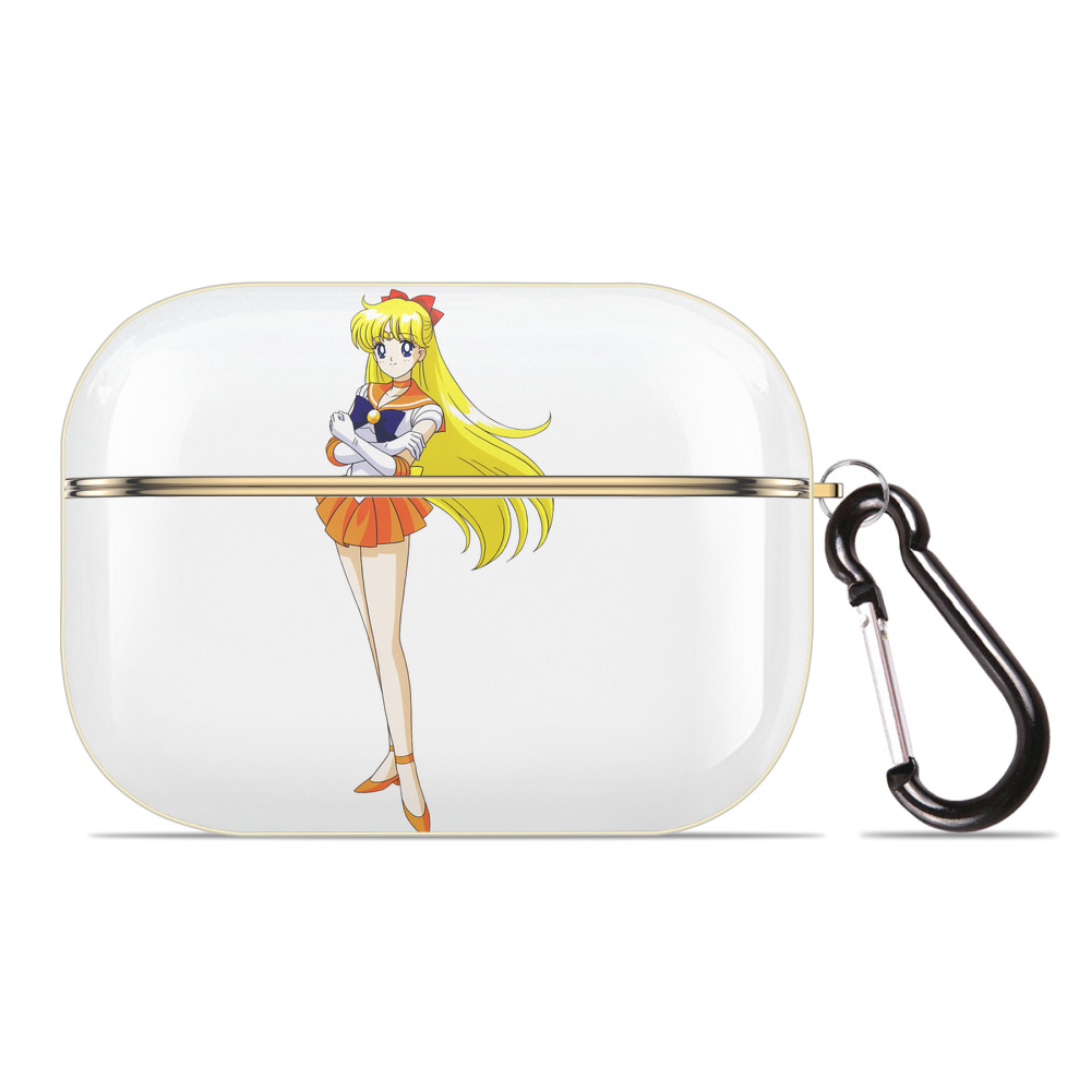 （画像用） 美少女戦士セーラームーン 愛野 美奈子 あいの みなこ Sailor Moon Aino Minako 【AirPods Pro用】ハードシェル保護ケース｜耐衝撃・防指紋・カラビナ付き商品仕様