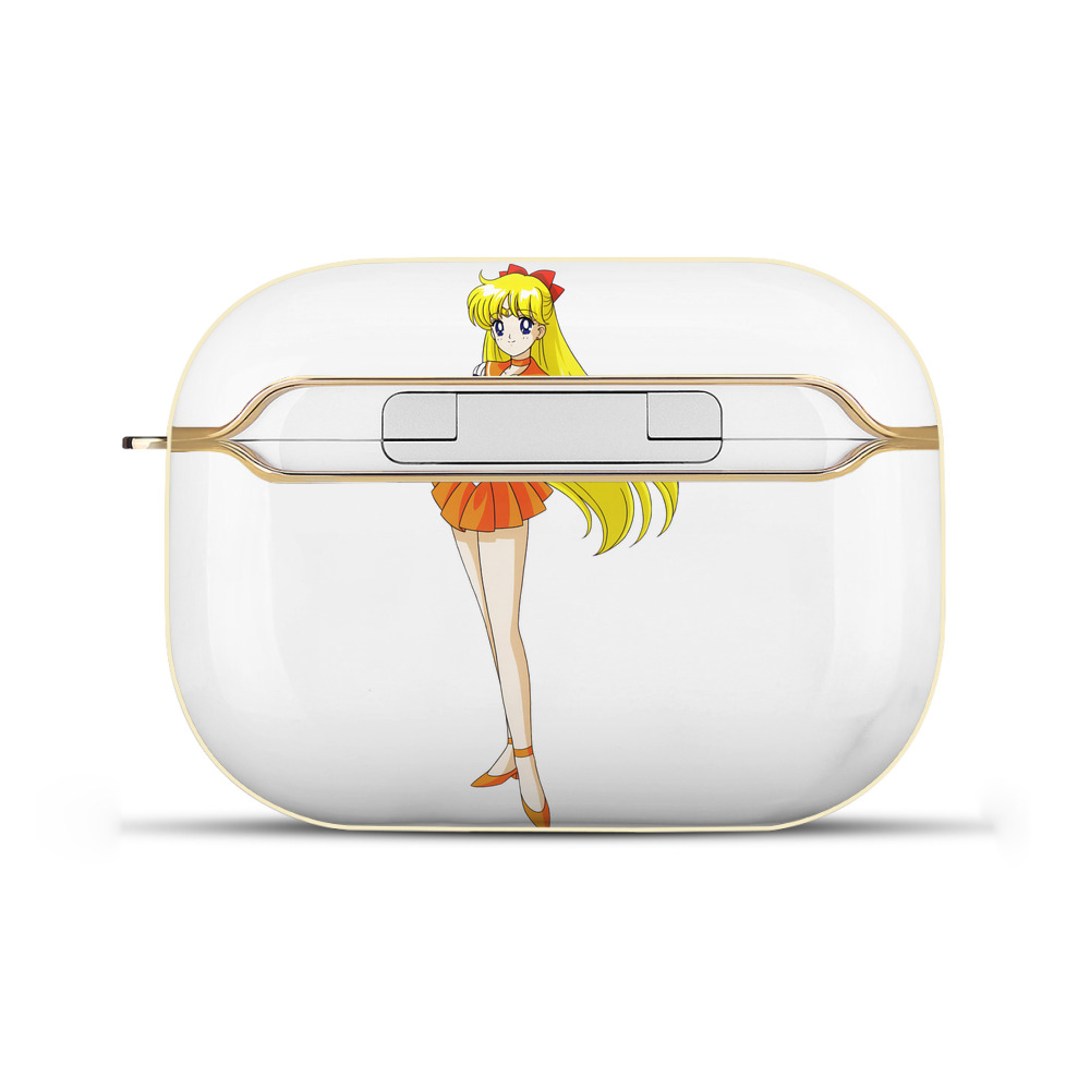 （画像用） 美少女戦士セーラームーン 愛野 美奈子 あいの みなこ Sailor Moon Aino Minako 【AirPods Pro用】ハードシェル保護ケース｜耐衝撃・防指紋・カラビナ付き商品仕様