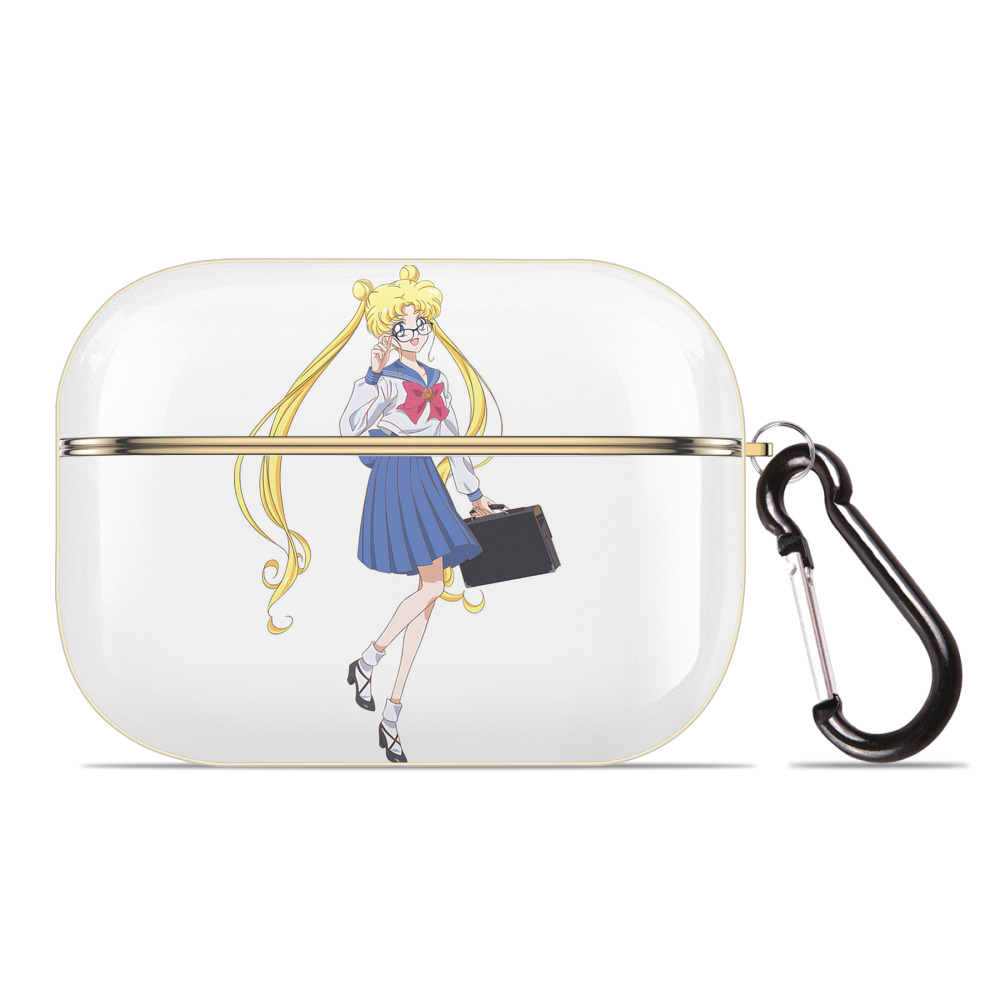 （画像用） 美少女戦士セーラームーン 愛野 美奈子 あいの みなこ Sailor Moon Aino Minako 【AirPods Pro用】ハードシェル保護ケース｜耐衝撃・防指紋・カラビナ付き商品仕様