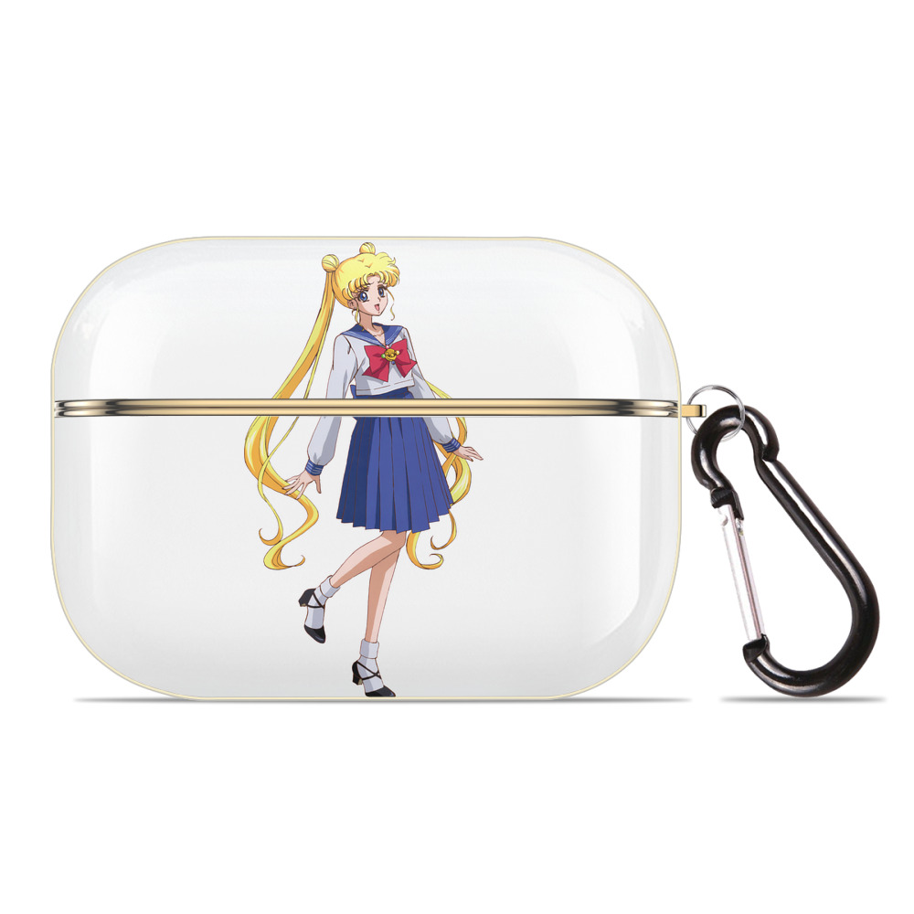 （画像用） 美少女戦士セーラームーン 愛野 美奈子 あいの みなこ Sailor Moon Aino Minako 【AirPods Pro用】ハードシェル保護ケース｜耐衝撃・防指紋・カラビナ付き商品仕様