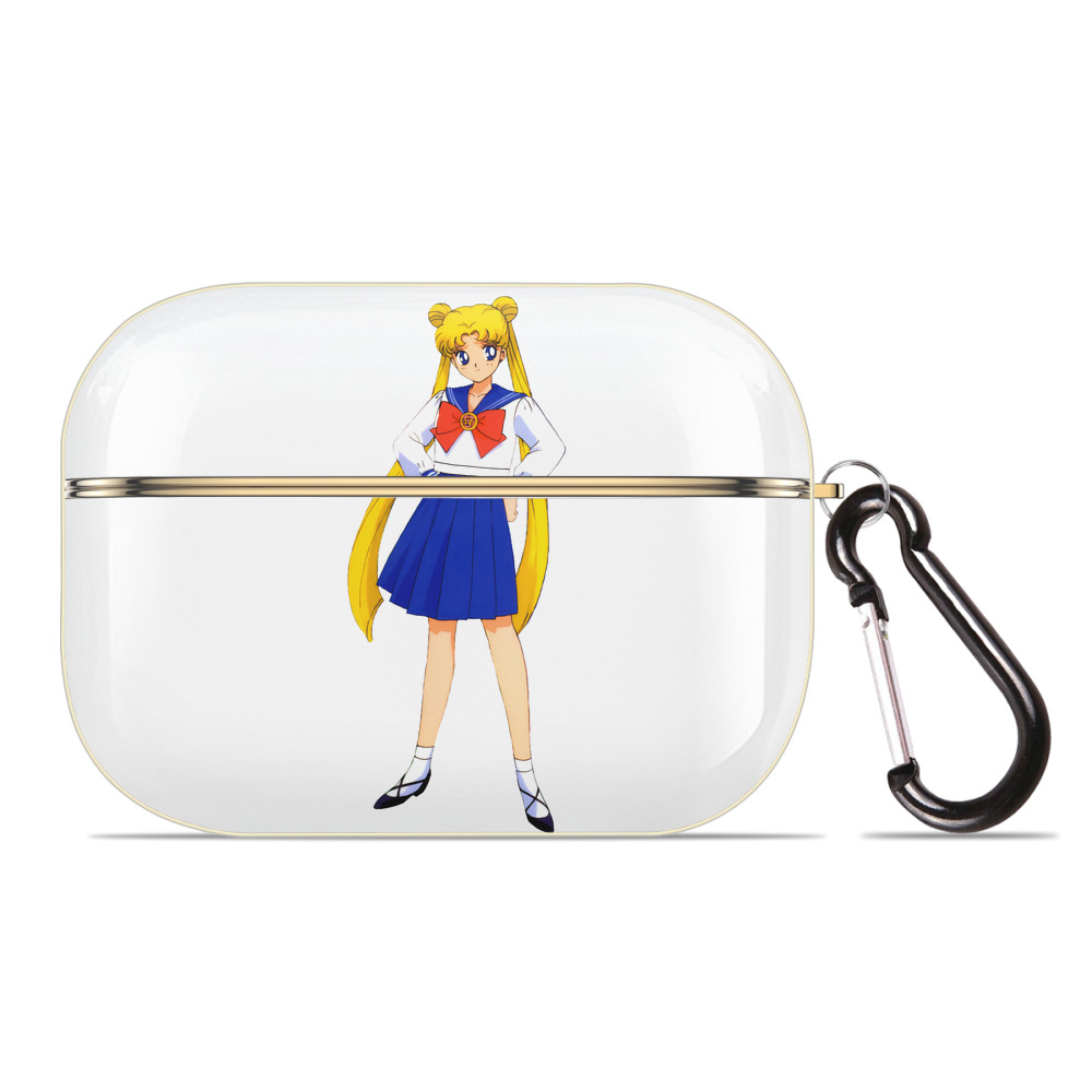 （画像用） 美少女戦士セーラームーン 愛野 美奈子 あいの みなこ Sailor Moon Aino Minako 【AirPods Pro用】ハードシェル保護ケース｜耐衝撃・防指紋・カラビナ付き商品仕様