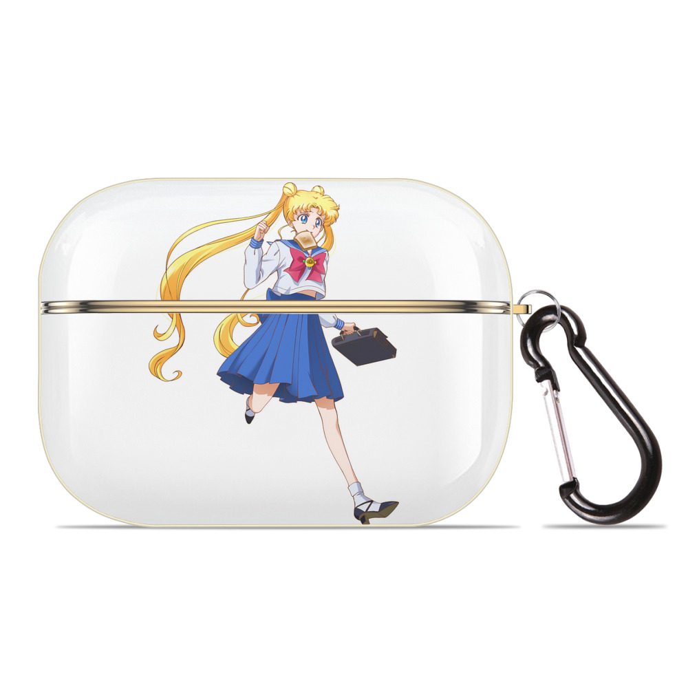 （画像用） 美少女戦士セーラームーン 愛野 美奈子 あいの みなこ Sailor Moon Aino Minako 【AirPods Pro用】ハードシェル保護ケース｜耐衝撃・防指紋・カラビナ付き商品仕様