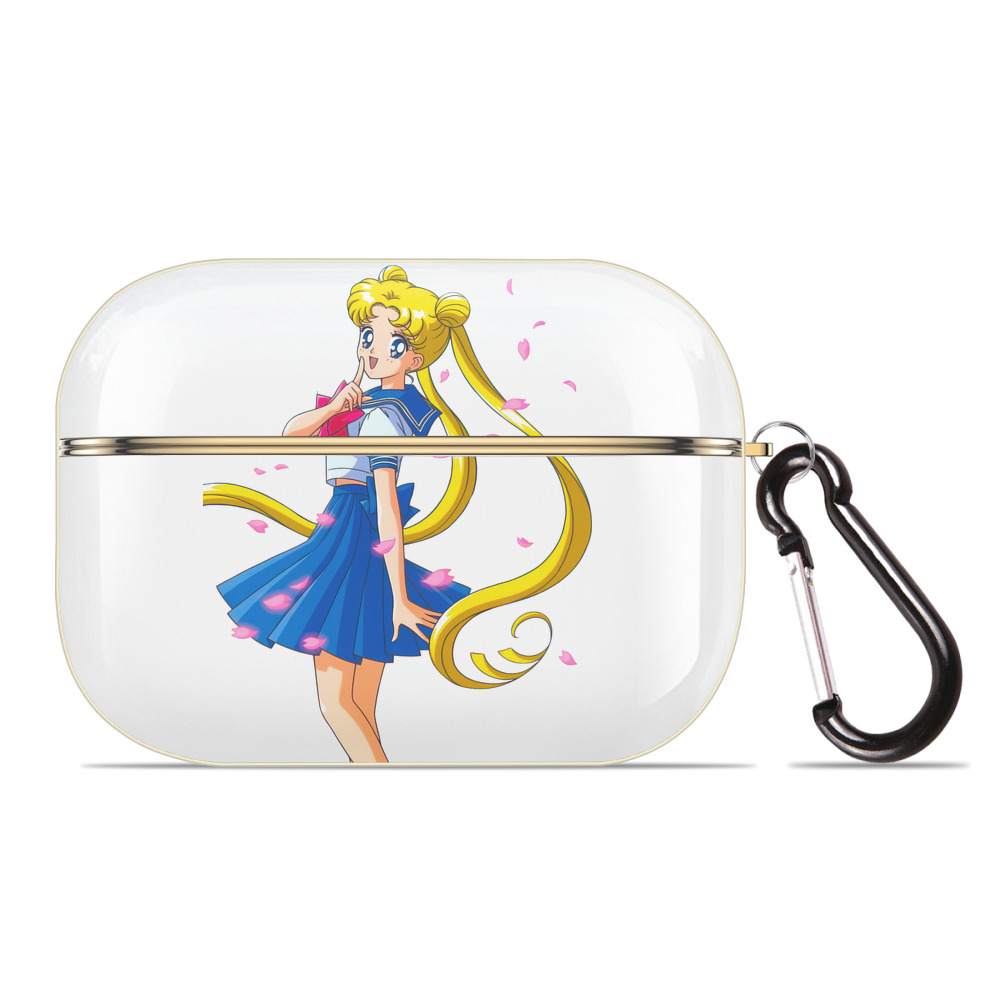 （画像用） 美少女戦士セーラームーン 愛野 美奈子 あいの みなこ Sailor Moon Aino Minako 【AirPods Pro用】ハードシェル保護ケース｜耐衝撃・防指紋・カラビナ付き商品仕様