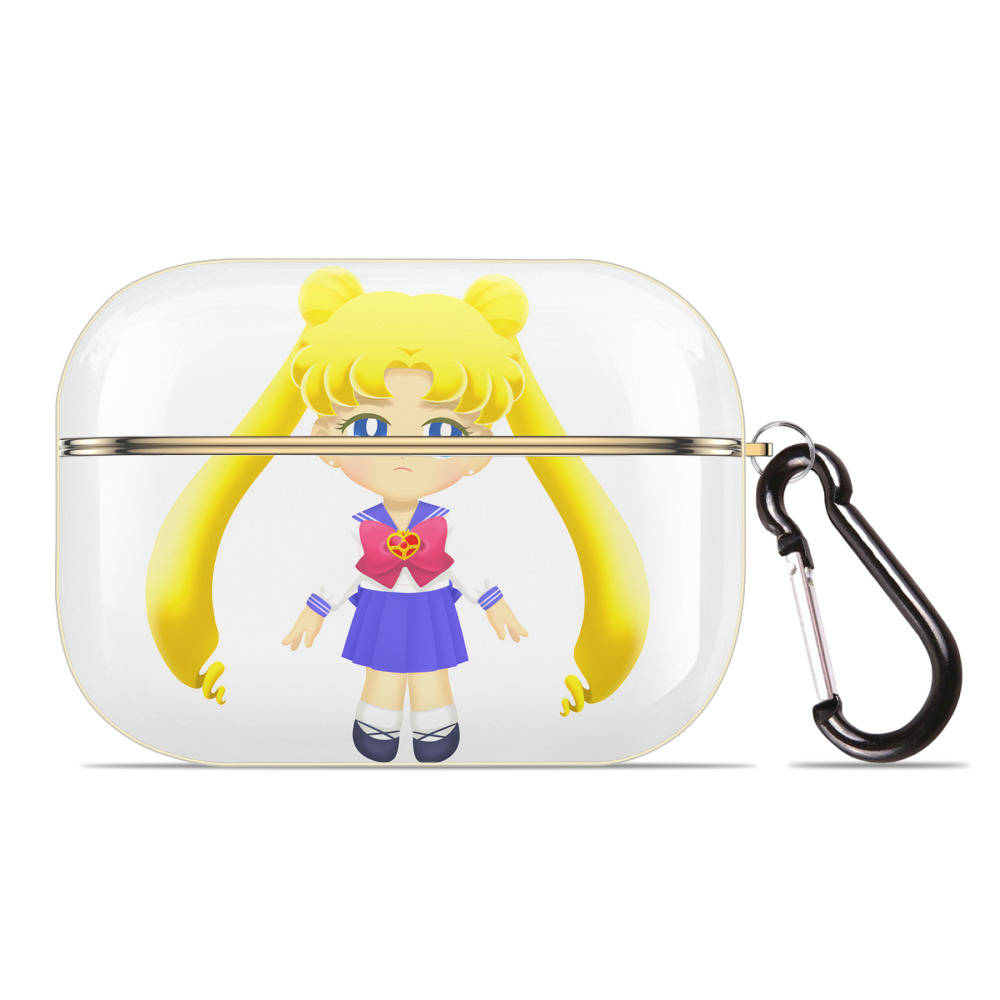 （画像用） 美少女戦士セーラームーン 愛野 美奈子 あいの みなこ Sailor Moon Aino Minako 【AirPods Pro用】ハードシェル保護ケース｜耐衝撃・防指紋・カラビナ付き商品仕様