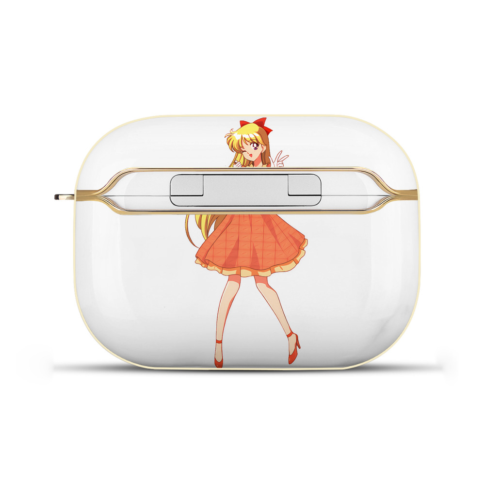 （画像用） 美少女戦士セーラームーン 愛野 美奈子 あいの みなこ Sailor Moon Aino Minako 【AirPods Pro用】ハードシェル保護ケース｜耐衝撃・防指紋・カラビナ付き商品仕様