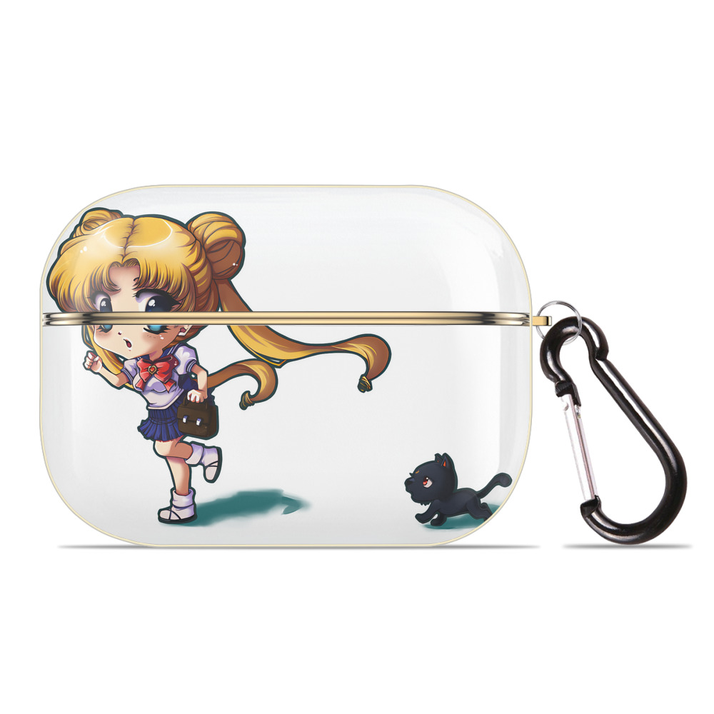 （画像用） 美少女戦士セーラームーン 愛野 美奈子 あいの みなこ Sailor Moon Aino Minako 【AirPods Pro用】ハードシェル保護ケース｜耐衝撃・防指紋・カラビナ付き商品仕様