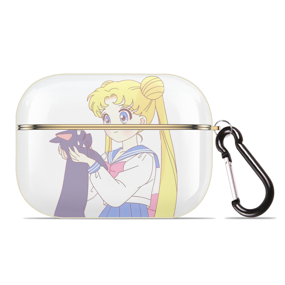 （画像用） 美少女戦士セーラームーン 愛野 美奈子 あいの みなこ Sailor Moon Aino Minako 【AirPods Pro用】ハードシェル保護ケース｜耐衝撃・防指紋・カラビナ付き商品仕様