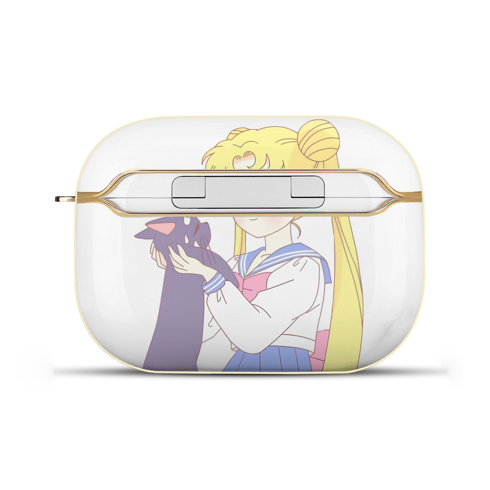 （画像用） 美少女戦士セーラームーン 愛野 美奈子 あいの みなこ Sailor Moon Aino Minako 【AirPods Pro用】ハードシェル保護ケース｜耐衝撃・防指紋・カラビナ付き商品仕様