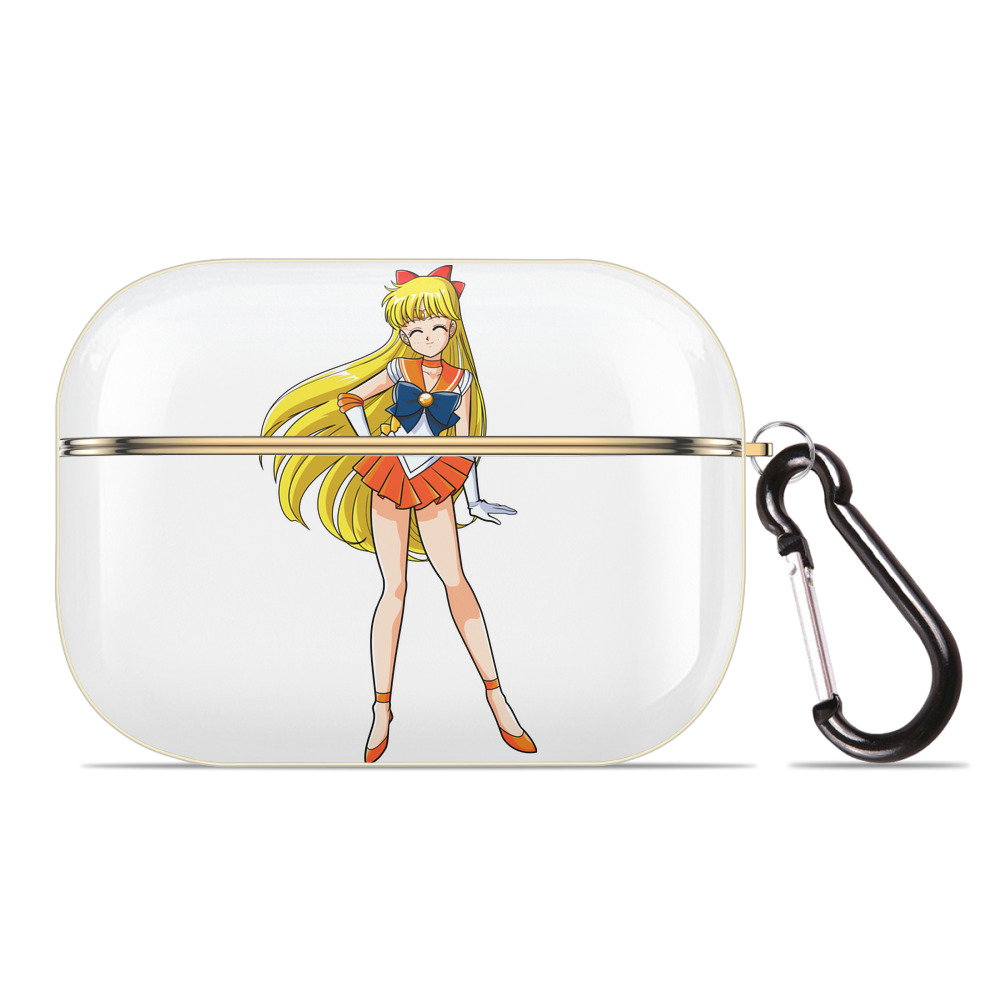 （画像用） 美少女戦士セーラームーン 愛野 美奈子 あいの みなこ Sailor Moon Aino Minako 【AirPods Pro用】ハードシェル保護ケース｜耐衝撃・防指紋・カラビナ付き商品仕様