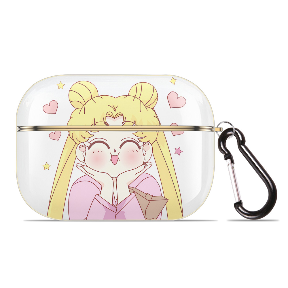 （画像用） 美少女戦士セーラームーン 愛野 美奈子 あいの みなこ Sailor Moon Aino Minako 【AirPods Pro用】ハードシェル保護ケース｜耐衝撃・防指紋・カラビナ付き商品仕様