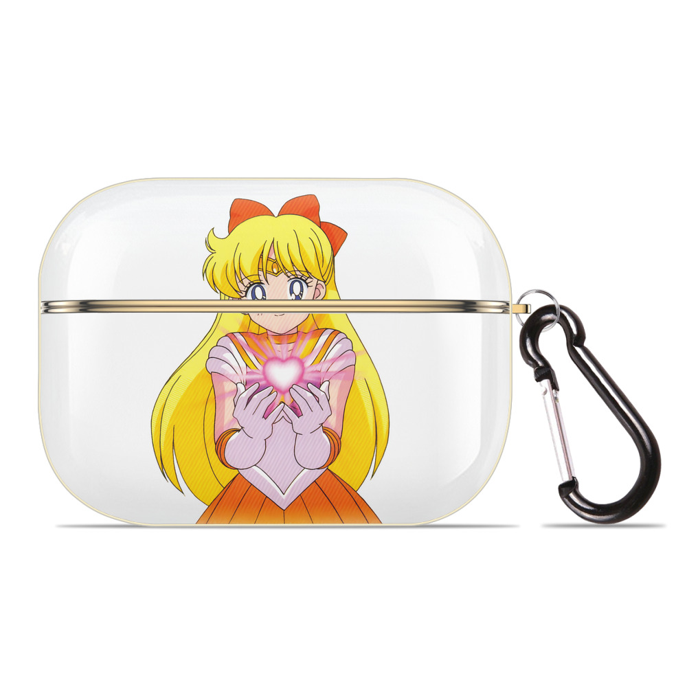 （画像用） 美少女戦士セーラームーン 愛野 美奈子 あいの みなこ Sailor Moon Aino Minako 【AirPods Pro用】ハードシェル保護ケース｜耐衝撃・防指紋・カラビナ付き商品仕様