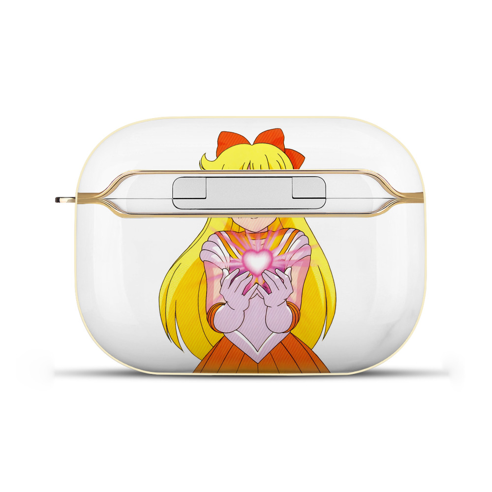 （画像用） 美少女戦士セーラームーン 愛野 美奈子 あいの みなこ Sailor Moon Aino Minako 【AirPods Pro用】ハードシェル保護ケース｜耐衝撃・防指紋・カラビナ付き商品仕様