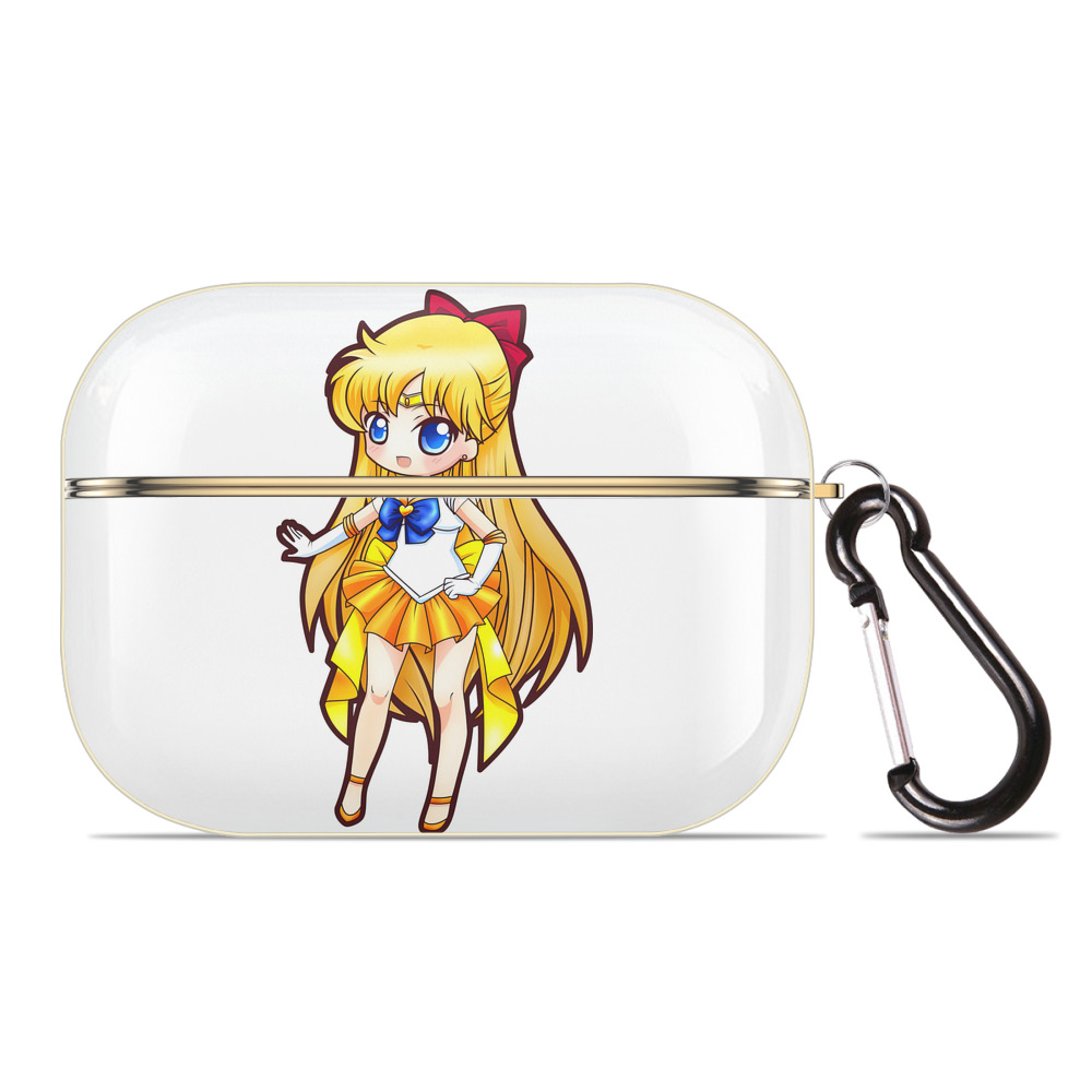 （画像用） 美少女戦士セーラームーン 愛野 美奈子 あいの みなこ Sailor Moon Aino Minako 【AirPods Pro用】ハードシェル保護ケース｜耐衝撃・防指紋・カラビナ付き商品仕様