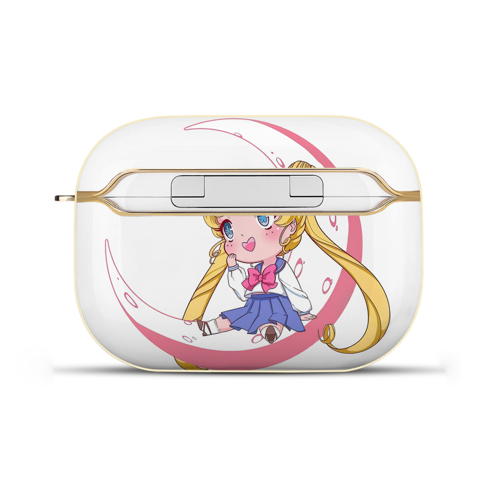 （画像用） 美少女戦士セーラームーン 愛野 美奈子 あいの みなこ Sailor Moon Aino Minako 【AirPods Pro用】ハードシェル保護ケース｜耐衝撃・防指紋・カラビナ付き商品仕様