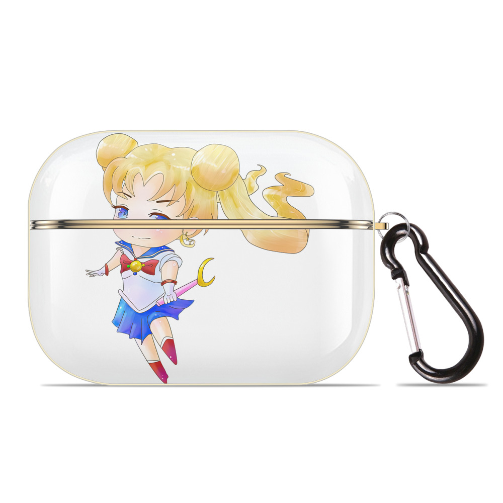 （画像用） 美少女戦士セーラームーン 愛野 美奈子 あいの みなこ Sailor Moon Aino Minako 【AirPods Pro用】ハードシェル保護ケース｜耐衝撃・防指紋・カラビナ付き商品仕様
