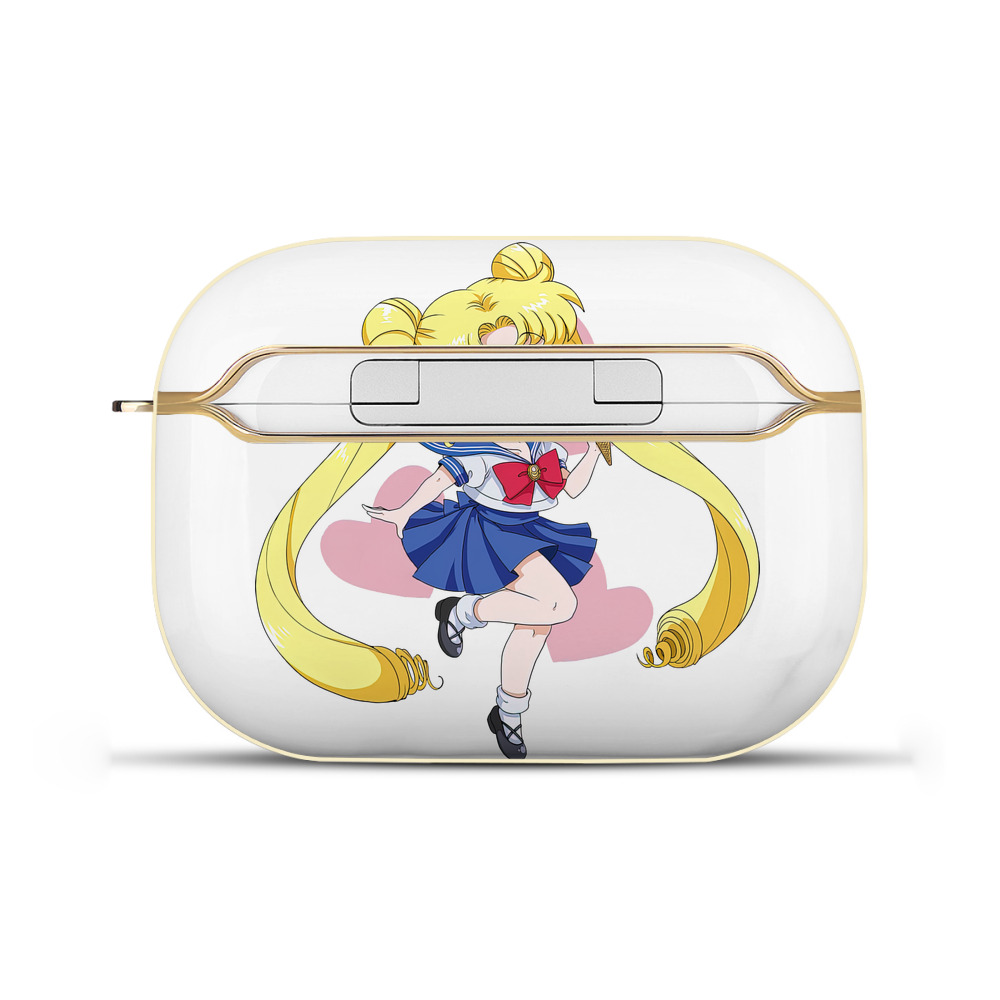 （画像用） 美少女戦士セーラームーン 愛野 美奈子 あいの みなこ Sailor Moon Aino Minako 【AirPods Pro用】ハードシェル保護ケース｜耐衝撃・防指紋・カラビナ付き商品仕様