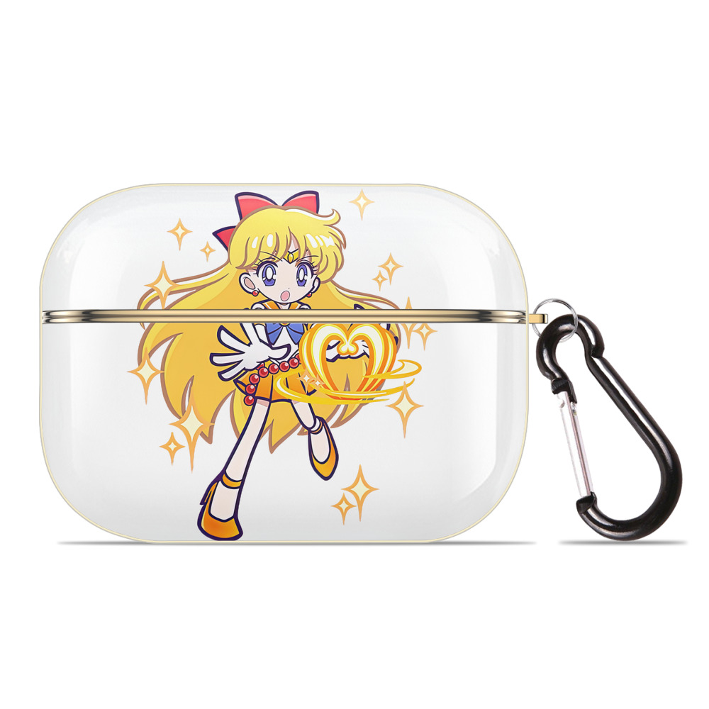 （画像用） 美少女戦士セーラームーン 愛野 美奈子 あいの みなこ Sailor Moon Aino Minako 【AirPods Pro用】ハードシェル保護ケース｜耐衝撃・防指紋・カラビナ付き商品仕様