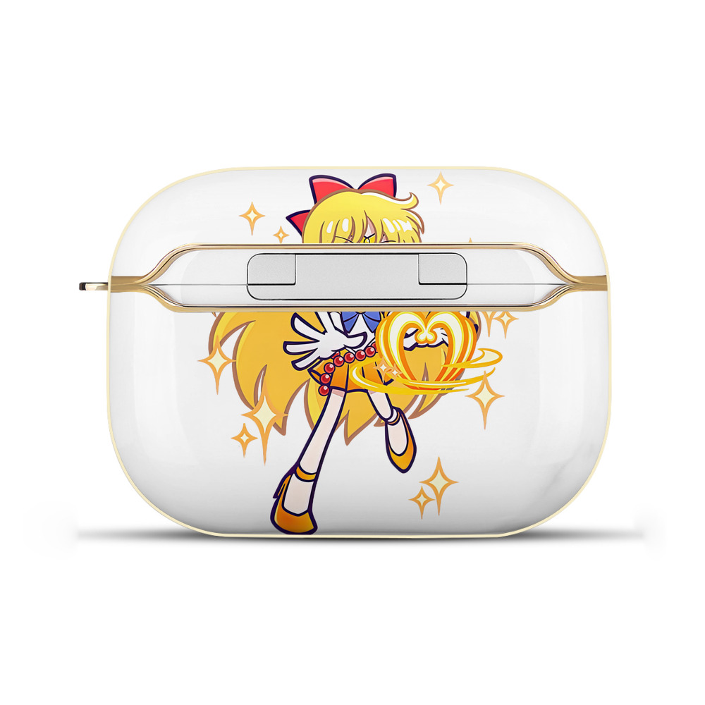 （画像用） 美少女戦士セーラームーン 愛野 美奈子 あいの みなこ Sailor Moon Aino Minako 【AirPods Pro用】ハードシェル保護ケース｜耐衝撃・防指紋・カラビナ付き商品仕様