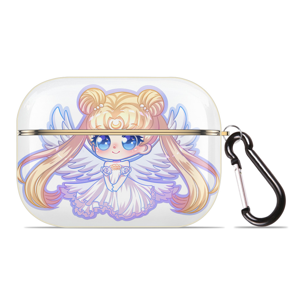 （画像用） 美少女戦士セーラームーン 愛野 美奈子 あいの みなこ Sailor Moon Aino Minako 【AirPods Pro用】ハードシェル保護ケース｜耐衝撃・防指紋・カラビナ付き商品仕様