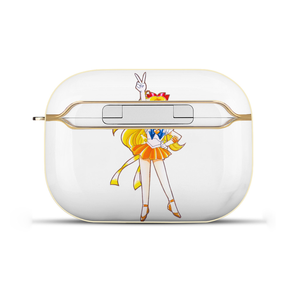 （画像用） 美少女戦士セーラームーン 愛野 美奈子 あいの みなこ Sailor Moon Aino Minako 【AirPods Pro用】ハードシェル保護ケース｜耐衝撃・防指紋・カラビナ付き商品仕様