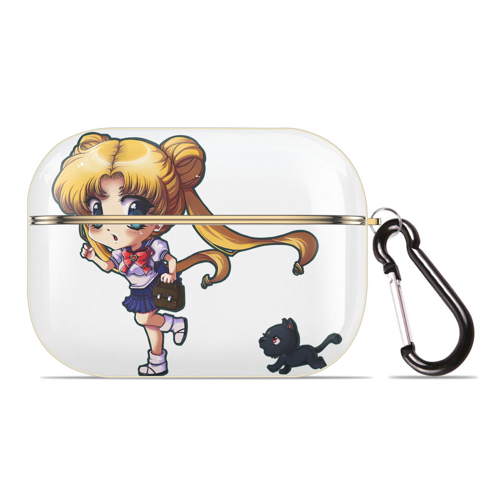 （画像用） 美少女戦士セーラームーン 愛野 美奈子 あいの みなこ Sailor Moon Aino Minako 【AirPods Pro用】ハードシェル保護ケース｜耐衝撃・防指紋・カラビナ付き商品仕様