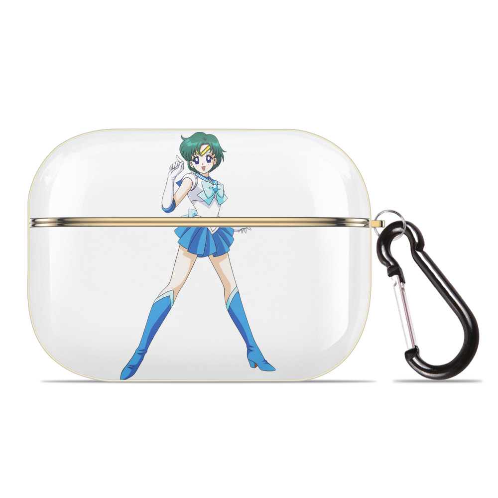 （画像用） 美少女戦士セーラームーン 海王 みちる（かいおう みちる） Sailor Moon Kaiou Michiru 【AirPods Pro用】ハードシェル保護ケース｜耐衝撃・防指紋・カラビナ付き商品仕様