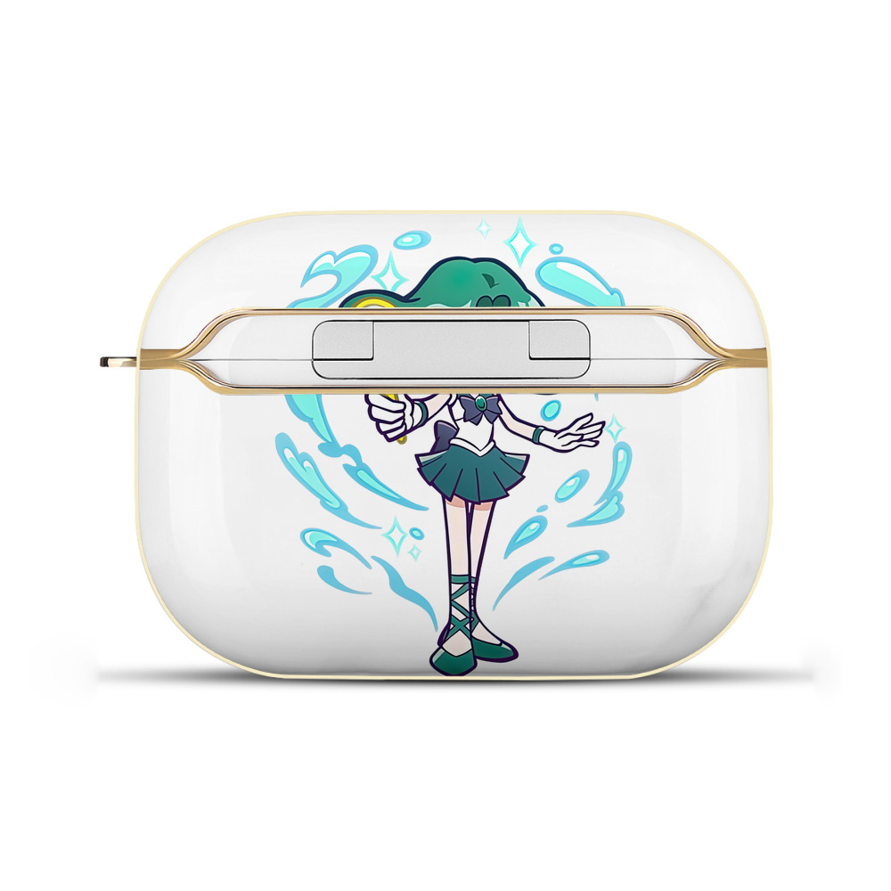 （画像用） 美少女戦士セーラームーン 海王 みちる（かいおう みちる） Sailor Moon Kaiou Michiru 【AirPods Pro用】ハードシェル保護ケース｜耐衝撃・防指紋・カラビナ付き商品仕様