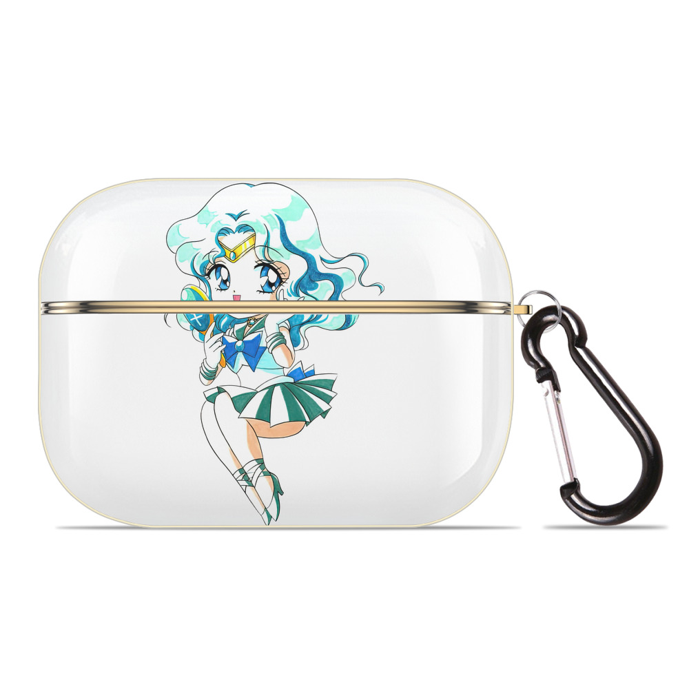 （画像用） 美少女戦士セーラームーン 海王 みちる（かいおう みちる） Sailor Moon Kaiou Michiru 【AirPods Pro用】ハードシェル保護ケース｜耐衝撃・防指紋・カラビナ付き商品仕様