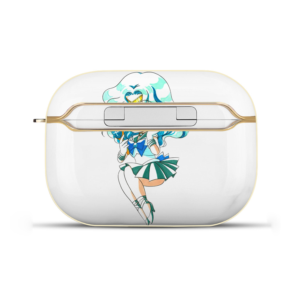 （画像用） 美少女戦士セーラームーン 海王 みちる（かいおう みちる） Sailor Moon Kaiou Michiru 【AirPods Pro用】ハードシェル保護ケース｜耐衝撃・防指紋・カラビナ付き商品仕様