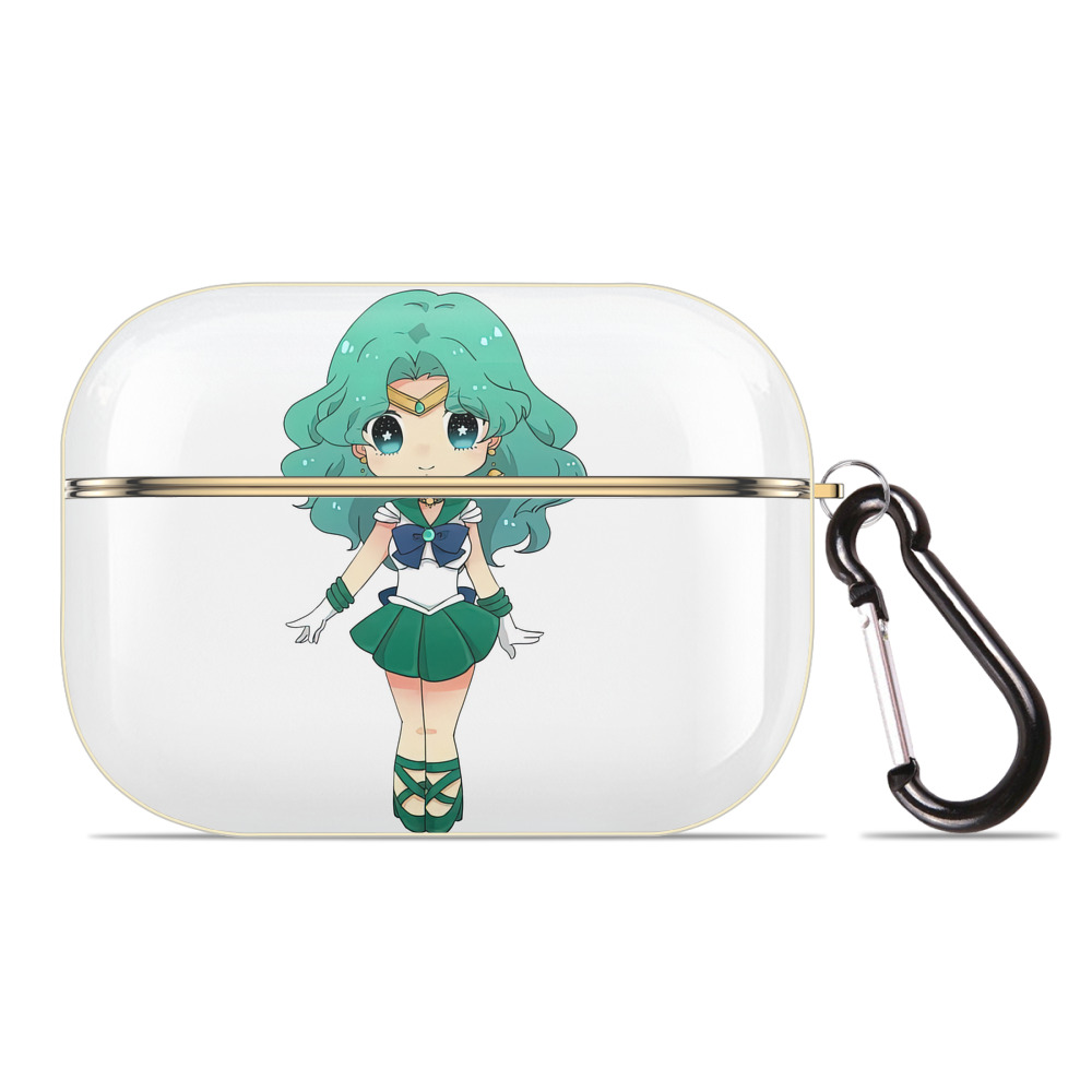 （画像用） 美少女戦士セーラームーン 海王 みちる（かいおう みちる） Sailor Moon Kaiou Michiru 【AirPods Pro用】ハードシェル保護ケース｜耐衝撃・防指紋・カラビナ付き商品仕様