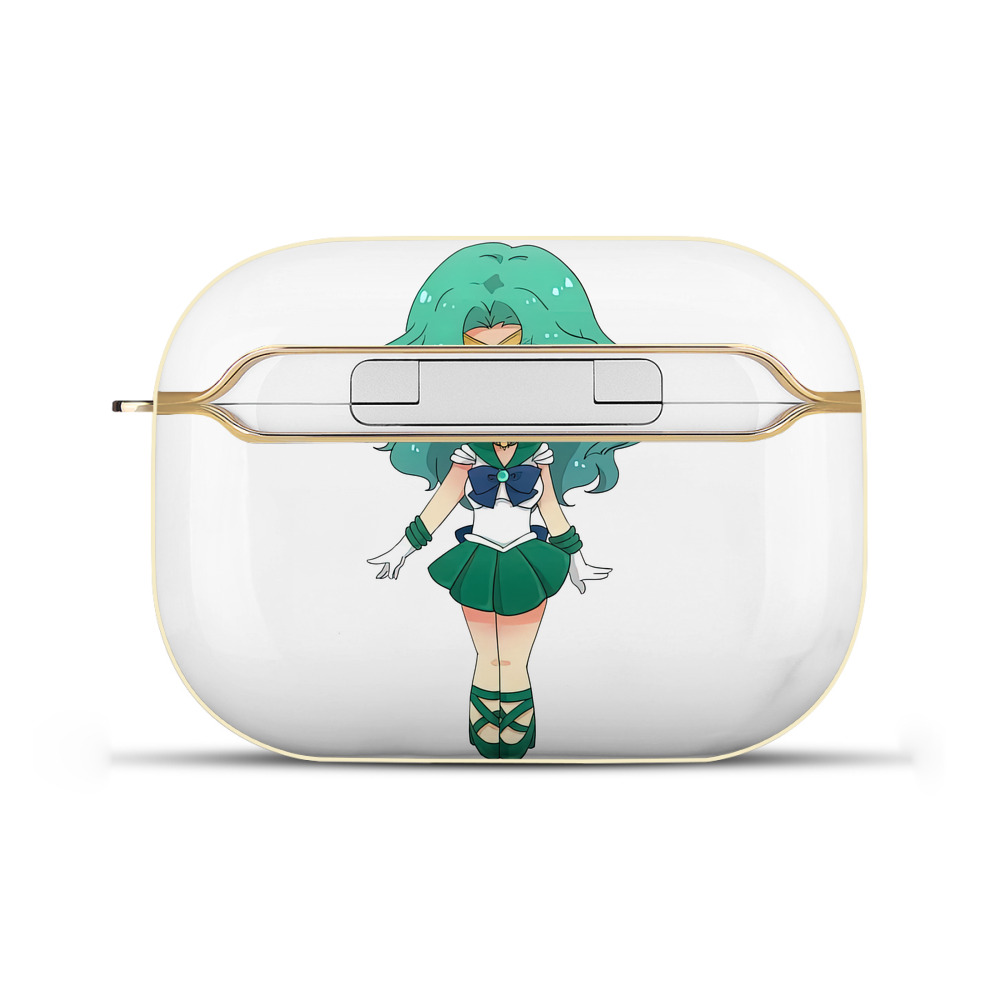 （画像用） 美少女戦士セーラームーン 海王 みちる（かいおう みちる） Sailor Moon Kaiou Michiru 【AirPods Pro用】ハードシェル保護ケース｜耐衝撃・防指紋・カラビナ付き商品仕様