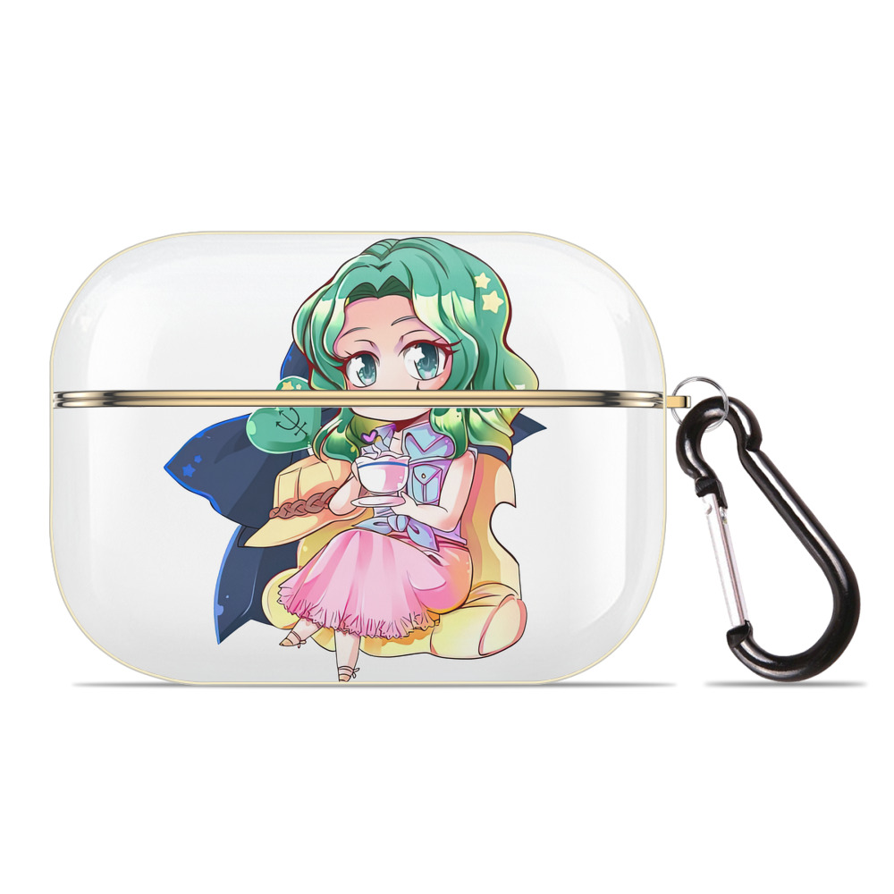 （画像用） 美少女戦士セーラームーン 海王 みちる（かいおう みちる） Sailor Moon Kaiou Michiru 【AirPods Pro用】ハードシェル保護ケース｜耐衝撃・防指紋・カラビナ付き商品仕様