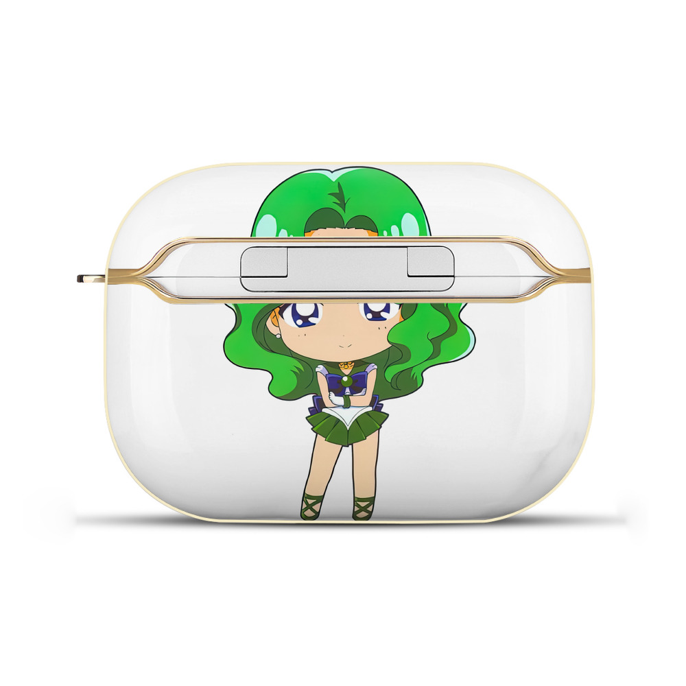 （画像用） 美少女戦士セーラームーン 海王 みちる（かいおう みちる） Sailor Moon Kaiou Michiru 【AirPods Pro用】ハードシェル保護ケース｜耐衝撃・防指紋・カラビナ付き商品仕様