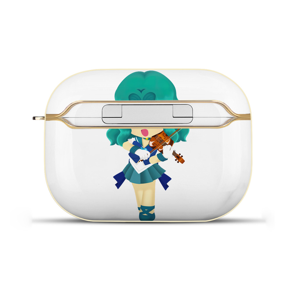 （画像用） 美少女戦士セーラームーン 海王 みちる（かいおう みちる） Sailor Moon Kaiou Michiru 【AirPods Pro用】ハードシェル保護ケース｜耐衝撃・防指紋・カラビナ付き商品仕様